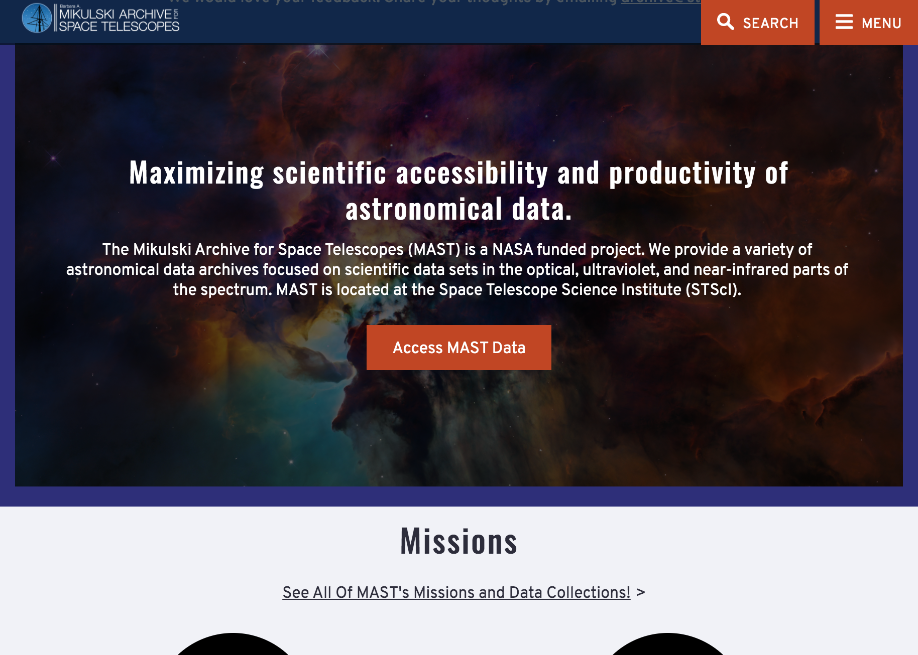new MAST: Barbara A. Mikulski Archive for Space Telescopes